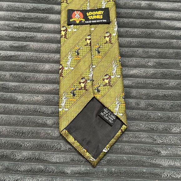 Vintage Looney Tunes Bugs Bunny Daffy Duck Tasmanian Devil Tie Men’s - Picture 5 of 7